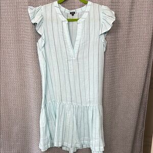 Monrow Light Blue Striped Dress